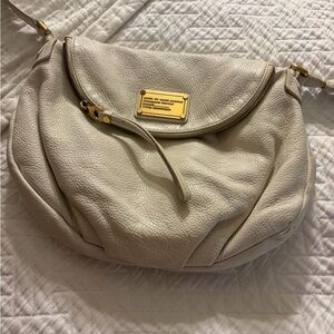 Marc Jacobs cream Leather Hobo Bag